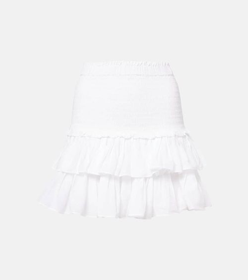 Naomi cotton-blend miniskirt