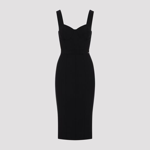 Women's Lingerie-Style Midi Dress in Stretch Polyamide Blend