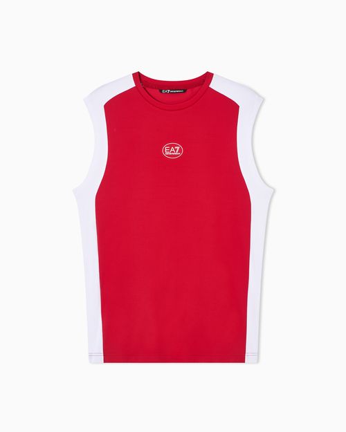 Tennis Pro tank top in VENTUS7 colour-block technical fabric
