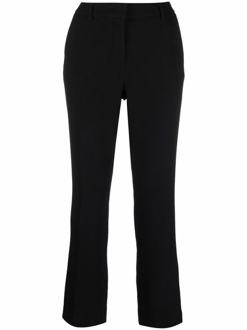 Cropped tailored trousers - Black