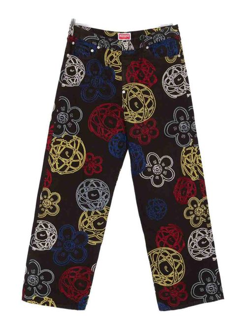 Embroidered Cotton Trousers