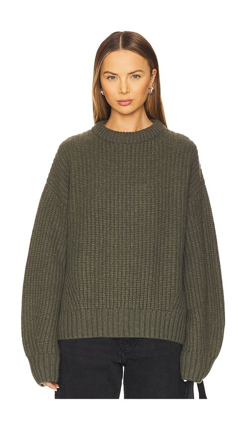 Aya Muse x REVOLVE Crewneck Sweater in Dark Green