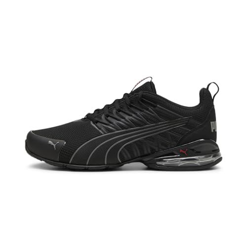 PUMA Men's Voltaic Evo Cross Trainer Sneaker, RETROFUTURE CORE White Navy-for All Time Red, 9.5
