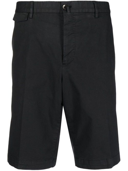 Knee-length chino shorts - Black