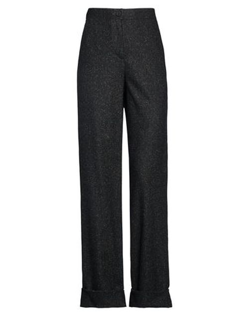 Woman Pants Black Size 4 Wool, Polyester, Acrylic, Silk, Elastane
