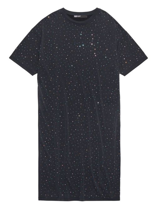 Bimba y Lola rhinestone midi dress - Black