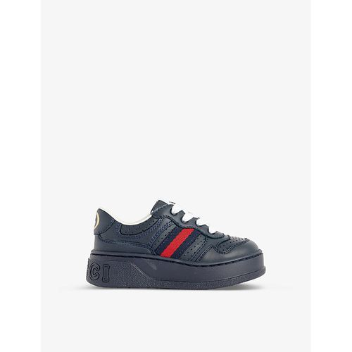 Gucci | Boys Blue/blue/brb/blue Kids' Logo-print Leather Low-top