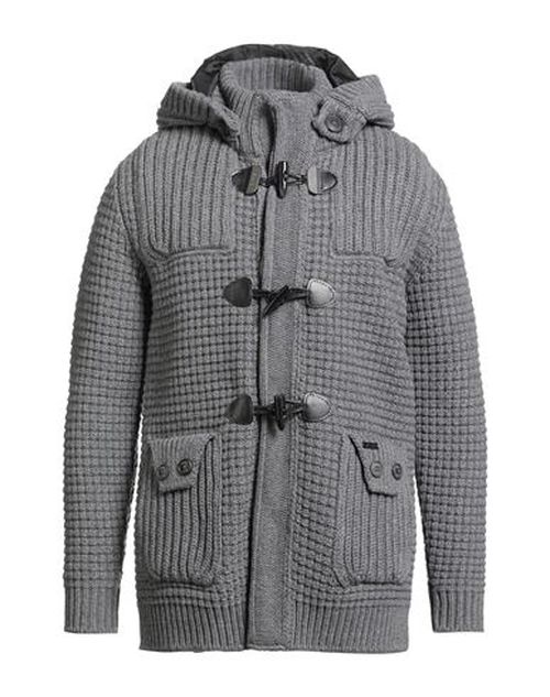 Man Coat Grey Size M Wool, Polyamide