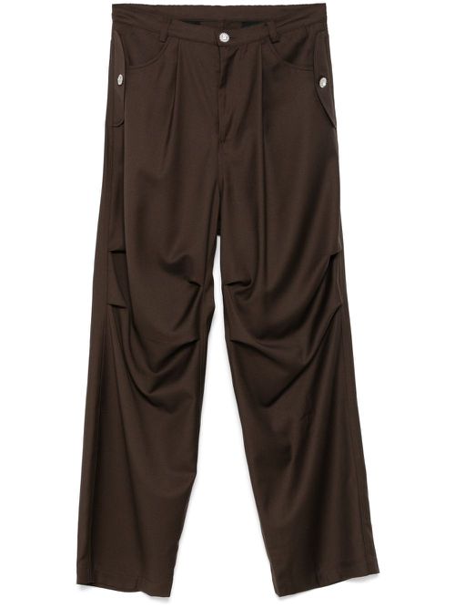 Wool trousers - Brown