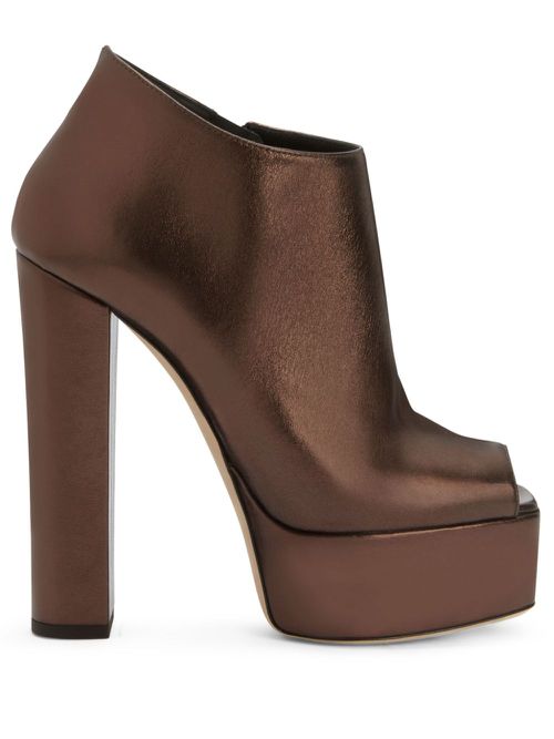 Judith 120mm platform boots - Brown