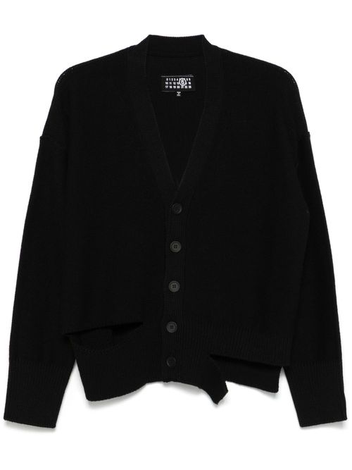 Cut-out detailed cardigan - Black