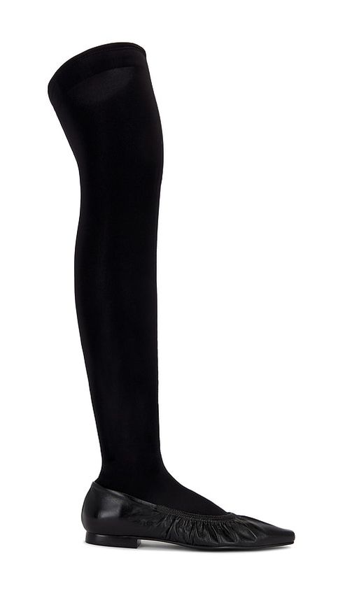 Nora Lozza Over The Knee Ballerina Boot in Black.  8 also in 6