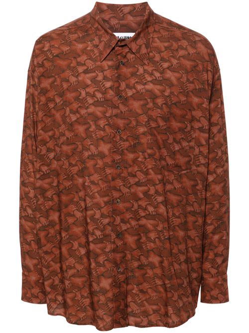 People's Hand shirt - Brown