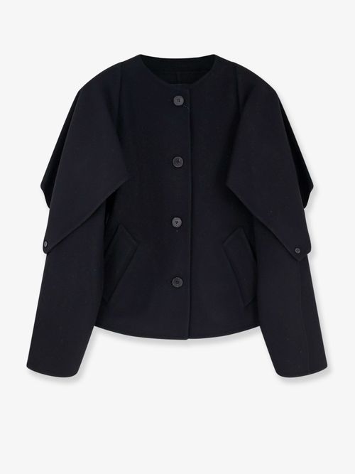 Wool-Cashmere Blazer — Black