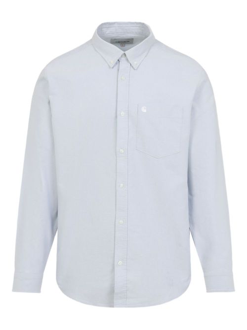 L/S C-Logo oxford pocket shirt - Blue