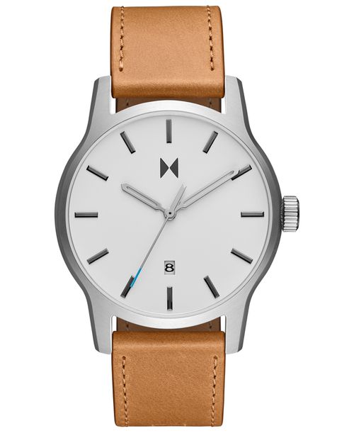 Men's Classic Ii Tan Leather Strap Watch 44mm - Tan
