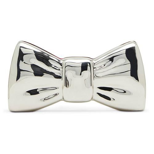 Metal Bow Crossbody Clutch