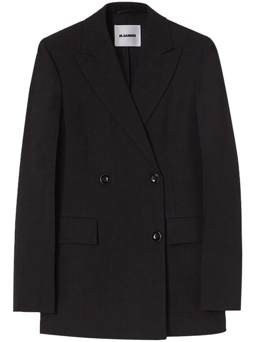 Double-breasted tailored blazer - Black