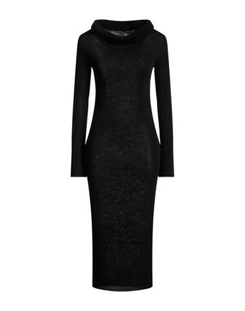 Woman Midi dress Black Size L Wool