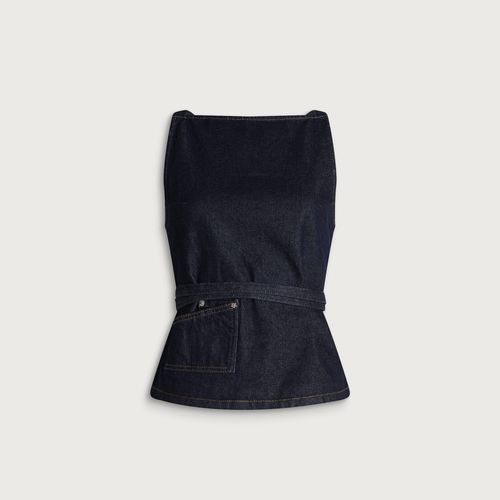 Women's Annabelle Apron Top Indigo