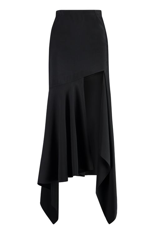 Gabardine Midi Skirt