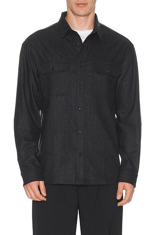 Fear of God Classic Shirt in Willow in Charcoal - Sage. L also in M, XL/1X, XXL/2X