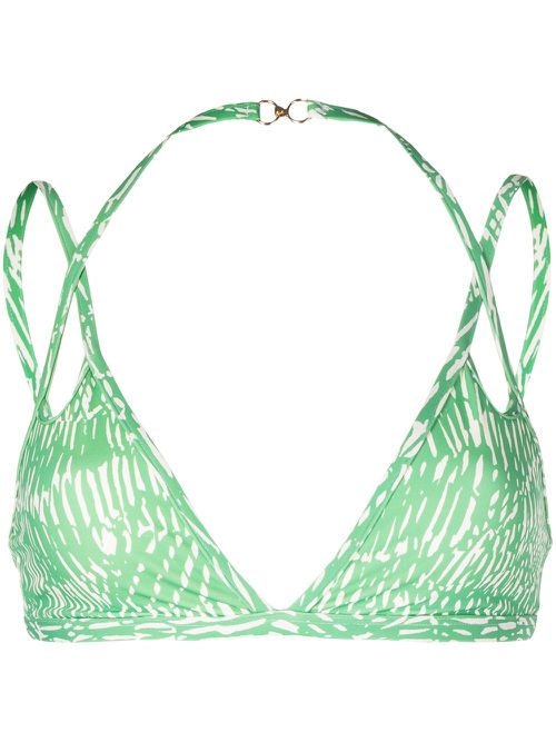 Cut-out bikini top - Green