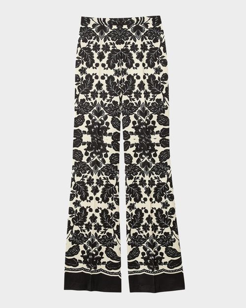 Perel Floral Satin Pants