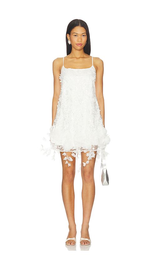 ELLIATT Rina Shift Mini Dress in White. L. Also in M, S
