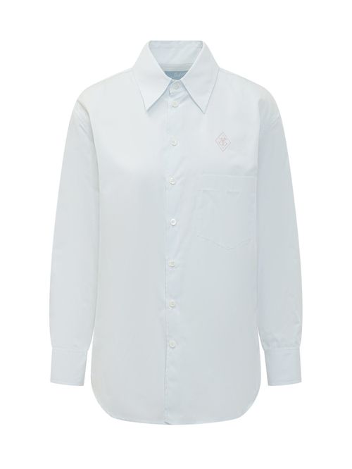 Blue Relaxed Solid Shirt