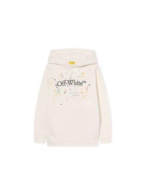 Big Bookish Splat Logo Hoodie - Kids Boy's Clothing White