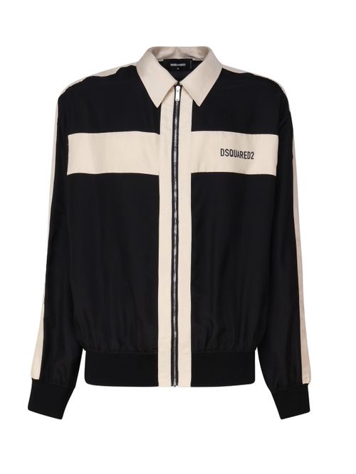 Silk Satin Shirt With Zip
