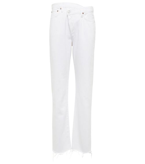 Criss Cross high-rise straight jeans