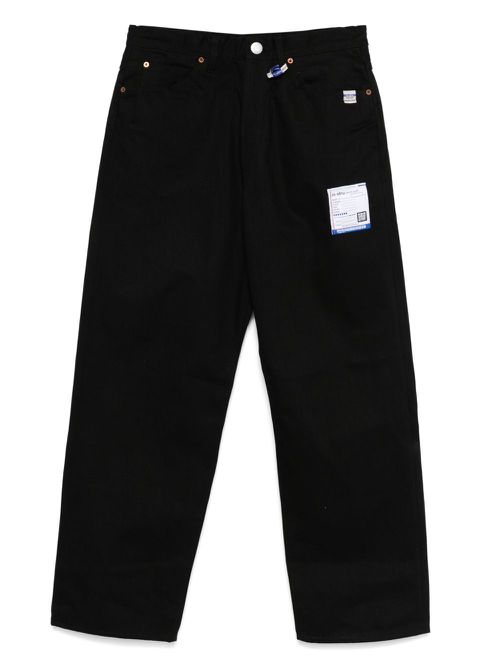 Logo-patch trousers - Black
