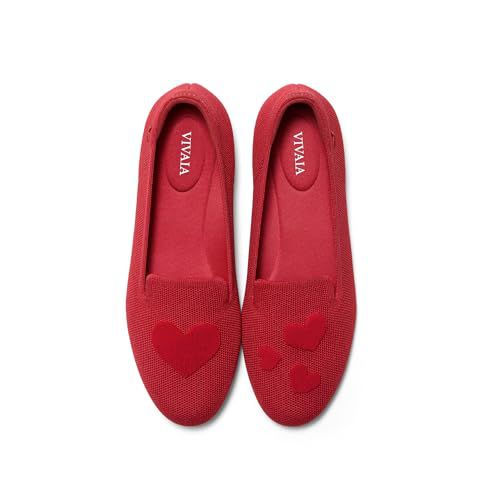 VIVAIA Audrey Embroidered Loafers Round-Toe Smart Casual Comfortable Slip On