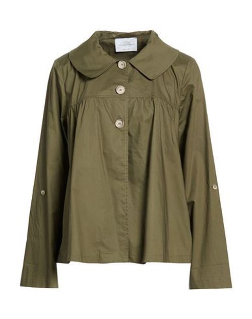 Woman Shirt Military green Size L Cotton
