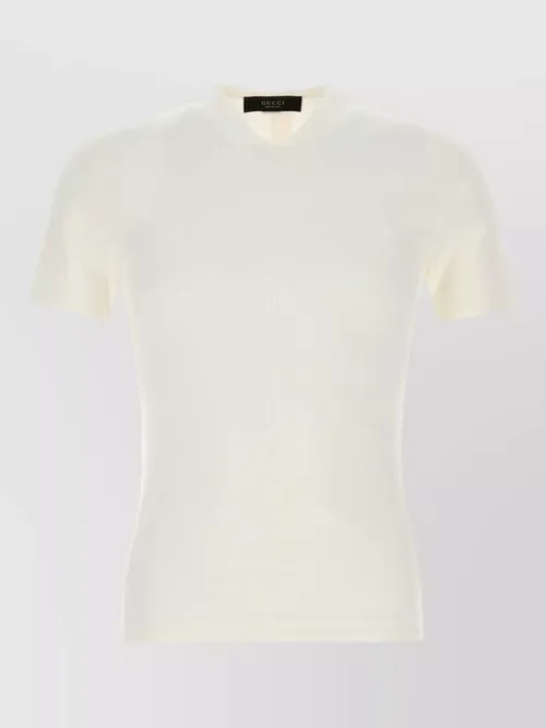 Gucci - knit t shirt short sleeves v neck