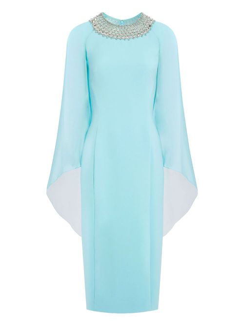 Sunbeam beaded midi dress - Blue