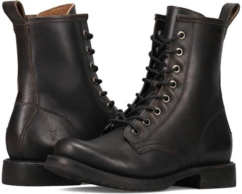 Veronica Flex FR41546-ANBK Boot Women's US 9 Black Leather Combat ZPO2004