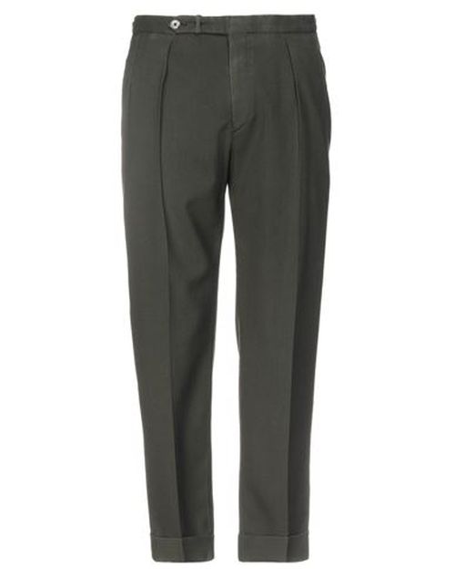 Man Pants Dark green Size 34 Wool