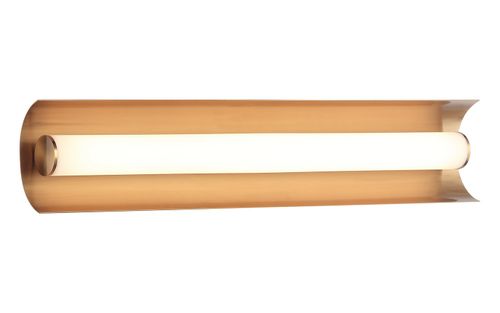 Aged Gold Brass LED Wall Sconce from the Norvan Collection