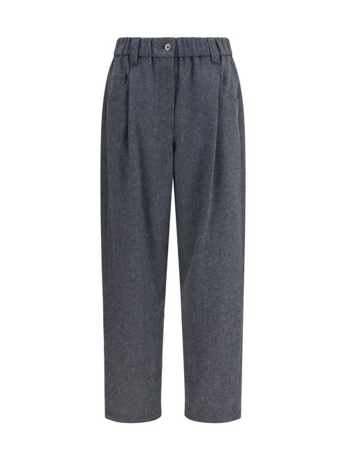 Stretch Wool Trousers — Gray