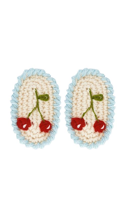 Wild Wawa Crochet Clip Set in Baby Blue