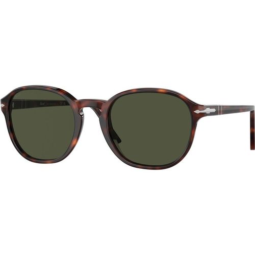 Persol Unisex Persol PO3343S 24/31 Sunglasses Acetate Turtle Green Pillow Norma