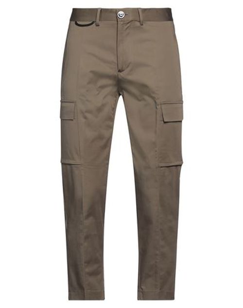 Man Pants Military green Size 31 Cotton, Elastane