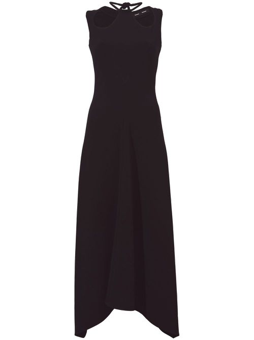 Matte crepe dress - Black