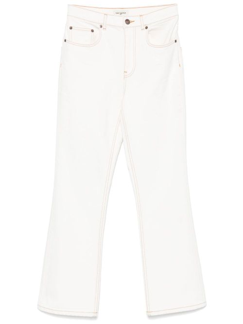 Flared Denim Jeans — White