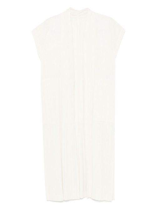 Pleats Please Issey Miyake Ramie Pleats vest - Neutrals