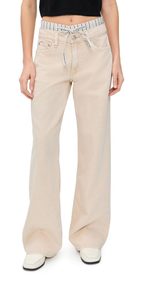 Saige Full Boxer Pants Sandstripe