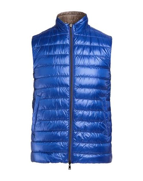 Man Vest Bright blue Size 36 Polyamide